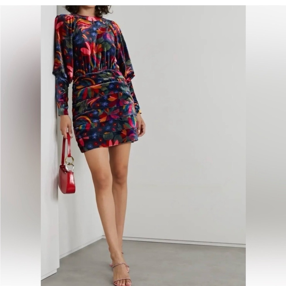 Farm Rio Velvet Dress - Never Worn - Size xSmall